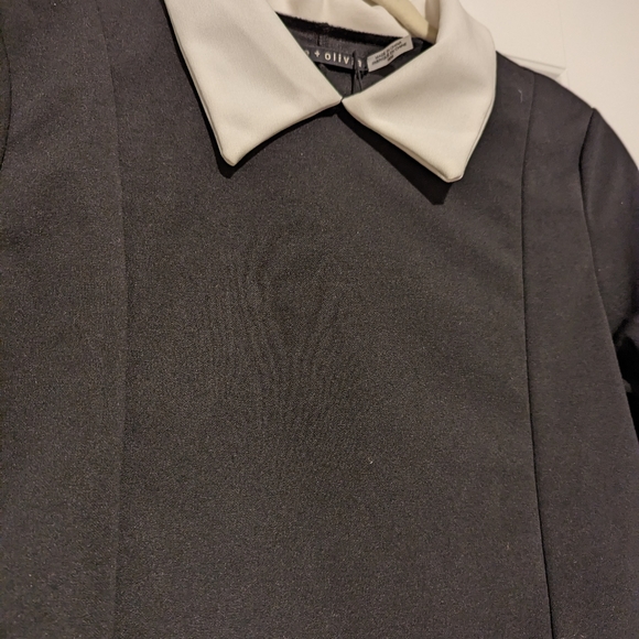 Alice + Olivia Black Collared Dress - Picture 7 of 8